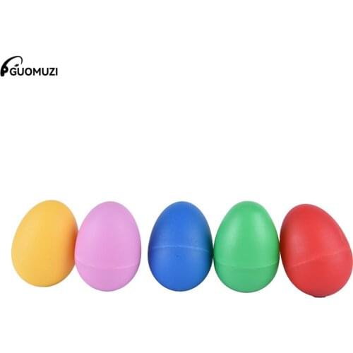 2pcs Plastic Sand Eggs Shaker Percussion Musical Instruments Toys Early Education For Children kids