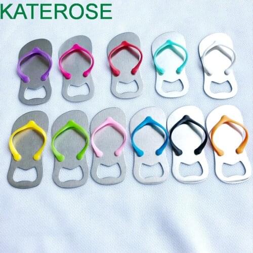 22PCS Colorful Flip Flop Bottle Opener in Organza Bag Beach Wedding Bridal Shower Birthday Party Gift Favor