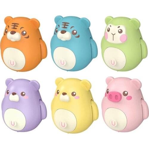 New 6PCS Cute Magnetic Electric Rocking Walking Toy 360 Degrees Rotation Electric Animal Toys Interactive Toys for children Gift