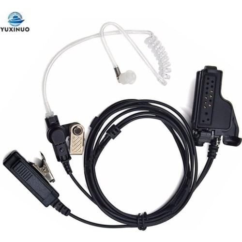 Acoustic Air Tube Headset PTT Mic Earpiece for Motorola Radio HT1000 GP900 GP9000 XTS2500 XTS3000 XTS3500 XTS5000 Walkie Talkie