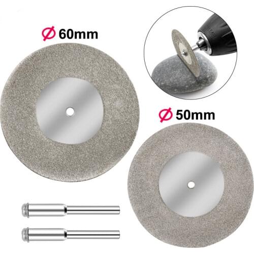 50/60mm Diamond Grinding Wheel Metal Cutting Disc Slice Dremel Accessories For Dremel Rotary Tool With 1 Arbor Shaft