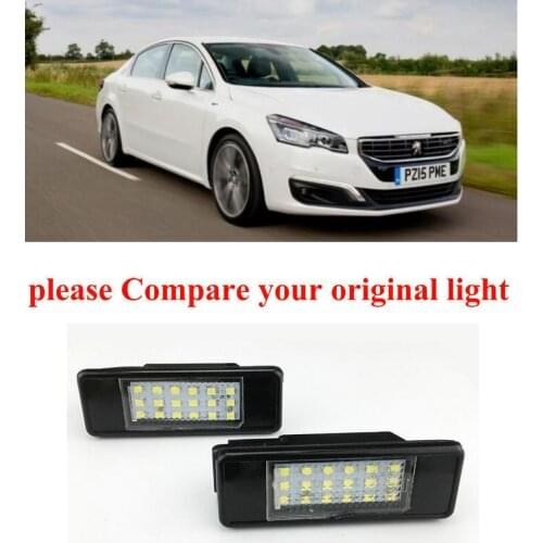 Car Accessories Special Car License Plate Lamp For Peugeot 508 4d 5d sw 2011-2014 car products canbus error free