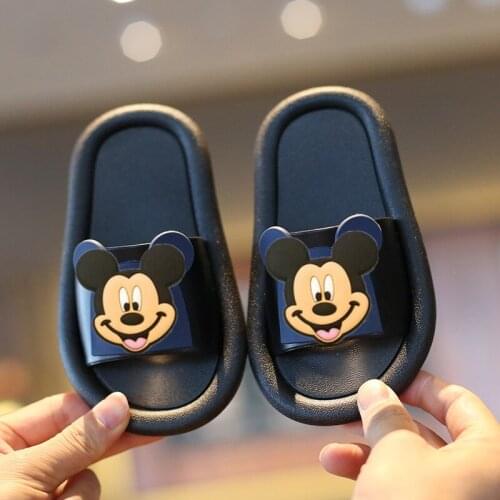 Disney Mickey children cartoon slippers summer boys and girls soft bottom cute cartoon bathroom baby sandals and slippers