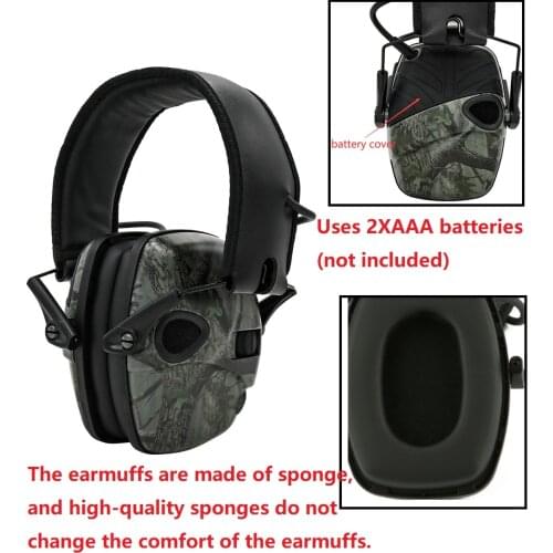 Electronic Shooting Earmuffs Tactical Outdoor Sports Anti-noise Sound Amplification Hearing Protection Headphones Tactical Heads