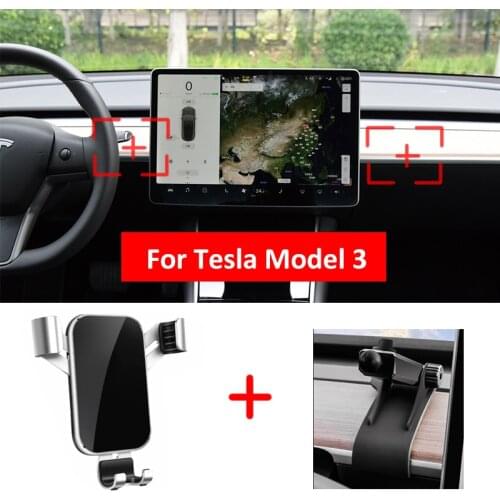 Hot Car phone holder for Tesla model 3 accessories/car accessories model 3 tesla three accessoires model3 tesla model Y interio