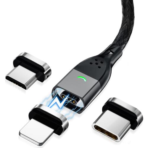 FONKEN Magnetic Cable Type C Magnetic Charge Cable Micro USB Magnet Charger Cable For Xiaomi Samsung Iphone Mobile Phone Cables