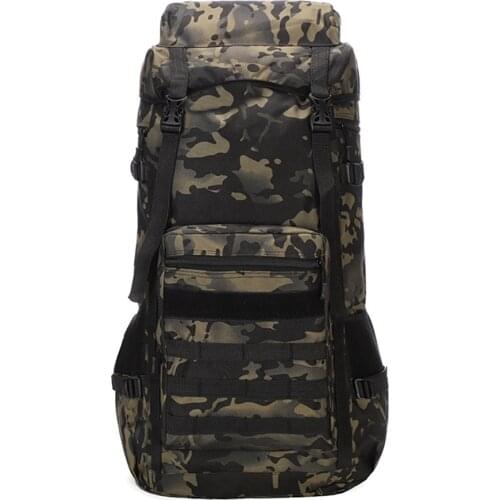 Multifunctional camouflage mountaineering bag mens large capacity 70 liter Oxford cloth Luggage Backpack outdoor travel backpac