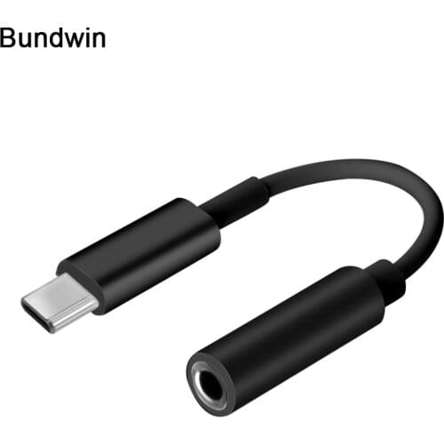USB Type C Male To 3.5mm Jack Female USBC Typec To 3.5 Headphone Audio Aux Cable Earphone Adapter for Huawei P20 P30 Pro Oneplus