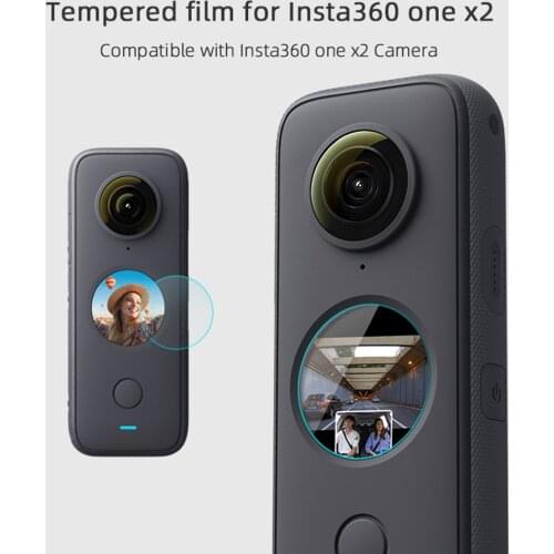 For Insta360 ONE X2 High Hardness Clear Tempered Glass Screen Protector for Insta360 ONE X2 Camera Accessories