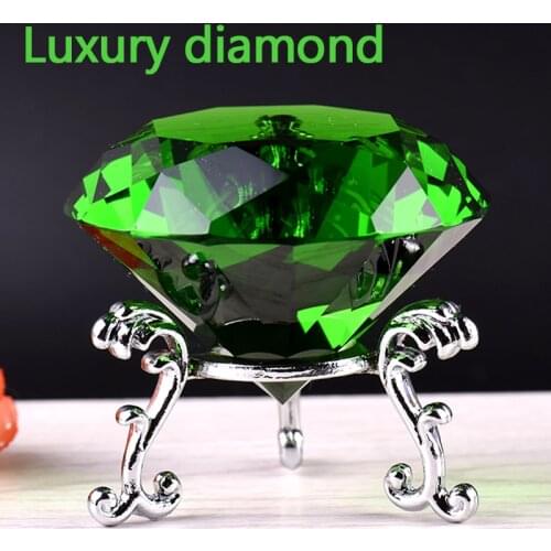 Luxurious Colors Crystal Diamond Glass Home Decoration Accessories Office Desktop Ornaments Wedding Party Christmas Gifts Toys