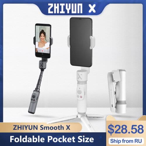 ZHIYUN SMOOTH X Selfie Stick Smartphone Gimbal Adjustable Handheld Stabilizer for Phone Xiaomi Redmi Huawei Samsung iPhone