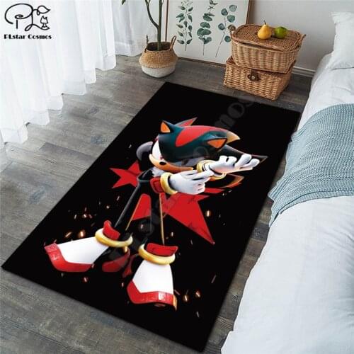 Funny Cartoons SONIG carpet Square Anti-Skid Area Floor Mat 3D Rug Non-slip Mat Dining Room Living Room Soft Bedroom Carpet 03