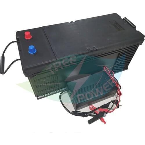 Waterproof 12.8V 12V 400AH Lifepo4 lithium battery for Golf Carts power supply EV Solar Storage inverter boat + 20A charger