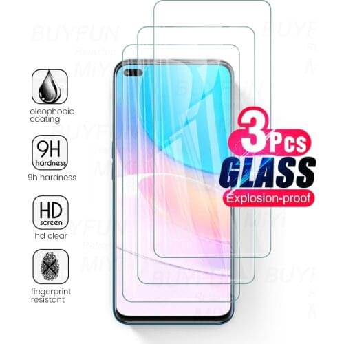 3pcs full cover protective glass for hauwei huawei hawei huwei nova8i nova 8i 8 i 2021 6.67'' phone safty screen protectors film