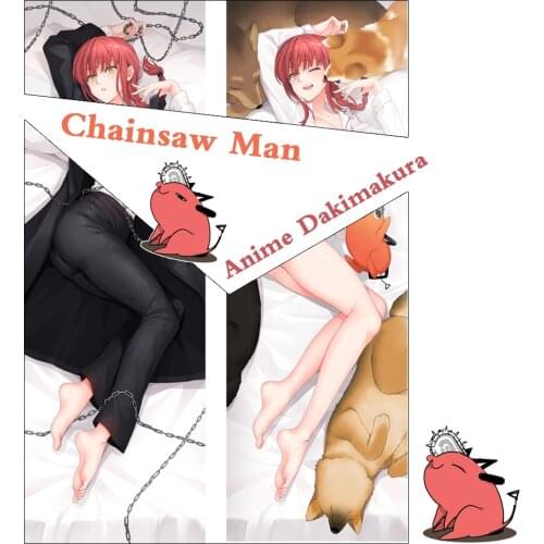 ZENGIA Anime Dakimakura Chainsaw Man Makima Hugging Body Pillow Case Throw Cushion Pillow Cover Home Bedding
