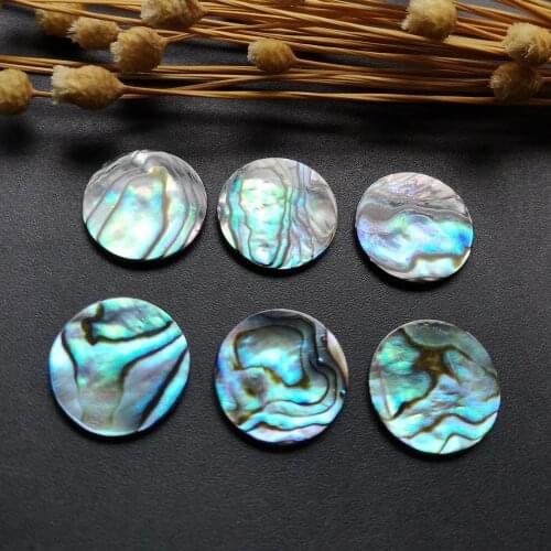100pcs/lot 16mm Natural Round Disk Abalone Pearl shell for DIY Jewelry Round Slice Abalone MOP Pearl shell for setting
