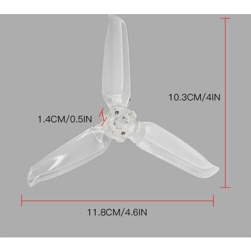 2 Pairs High Quality Propeller Blade Transparent Paddle for DJI FPV Drone accessories