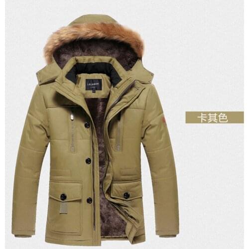 2019 Fashion Winter Jacket Men Warm Outerwear Jackets Coats Plus Size Down Hooded Jaquetas Masculina Inverno Parka 718