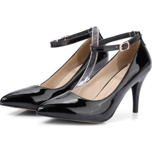 Big Size 11 12 13 14 15 16 ladies high heels women shoes woman pumps Pointed Package the heel Cingulate Fine with Single shoes