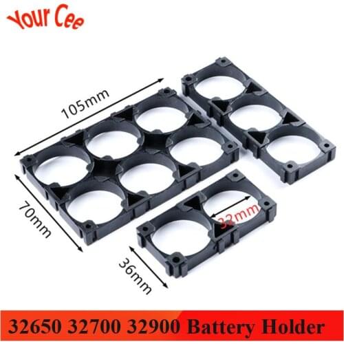32650 32700 32900 Battery Case Holder Connection Seat Lithium Cell Cylindrical Safety Anti Vibration Plastic Bracket 1x2 1x3 2x3