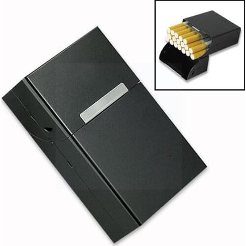 Fashion Pipe Creative Personality Cigar Case Slim Metal Gift Cigarette Cigarette Holder Box Box Aluminum High-end Accessori N7N8