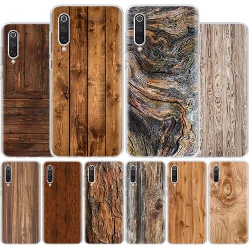 Pattern wood textures Cover Phone Case For Xiaomi Note 10 Mi 11 9 8 CC9 5X 6X 9T 10T A3 Poco X3 NFC F1 Pro Lite + Coque A1 A2