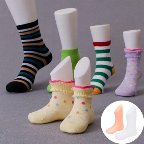 Children Foot Display Mold Socks Shoes Mannequin Modeling Feet Short Stocking Home DIY Supplies Accessories