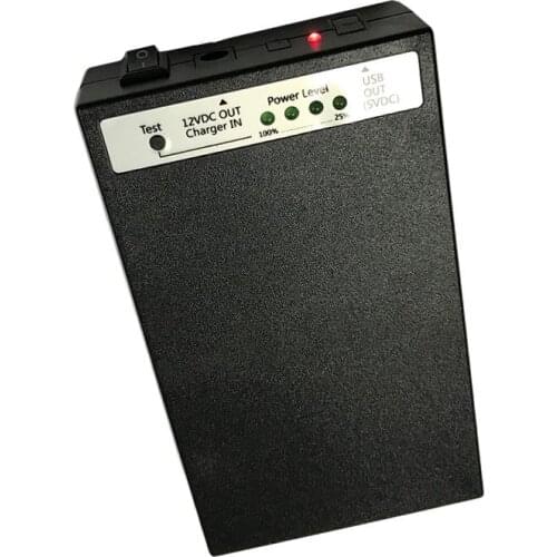 Capacity 9800Mah w/ 12.6V 1A charger power indicator DC 12V lithium battery pack CCTV camera lithium battery smart power bank