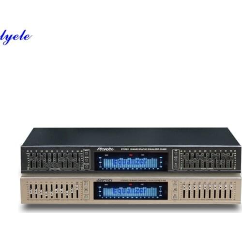EQ665 equalizer Dual 10 band equalizer hifi Stereo Treble Alto bass adjustment audio equalizer