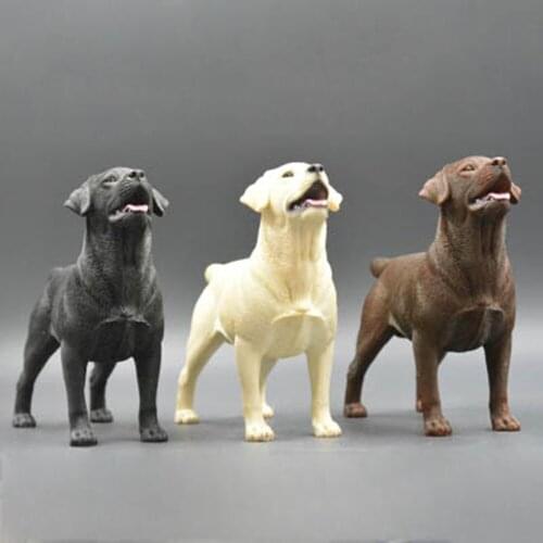 M7 9.5" Labrador Retriever Dog Pet Figure Animal Model Toy Kid Gift Car Ornament Handicraft Collection Simulated Animal Model
