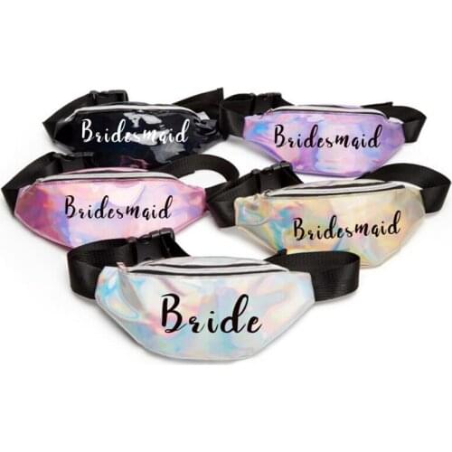 Personalised Bridesmaid Waist bag Make Up Waterproof Bag Bridesmaid Swimsuits Chest Pocket Unique Gift for Bridal Party Custom