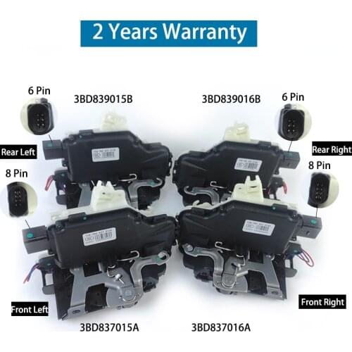 Door Lock Actuator Rear Left For VW PASSAT B5/PASSAT B5.5 BORA CLASICO JETTA Beetle 3B1 839 015A 6X1 839 013H 6X1 839 015Q