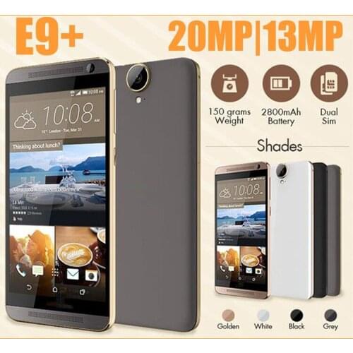 Used HTC One E9 Plus 4G LTE 5.5inch MT6795 Octa Core 3G RAM+32G ROM 13mp+20mp front/back camera Dual Sim Wifi Global Version