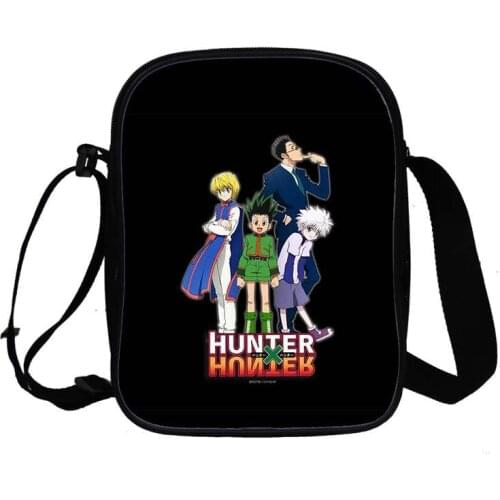 3D Hunter X Hunter Messenger Bag Anime HxH Harajuku Cartoon Crossbody Bag Students Teens Backpack Boys Girls Messenger Knapsack