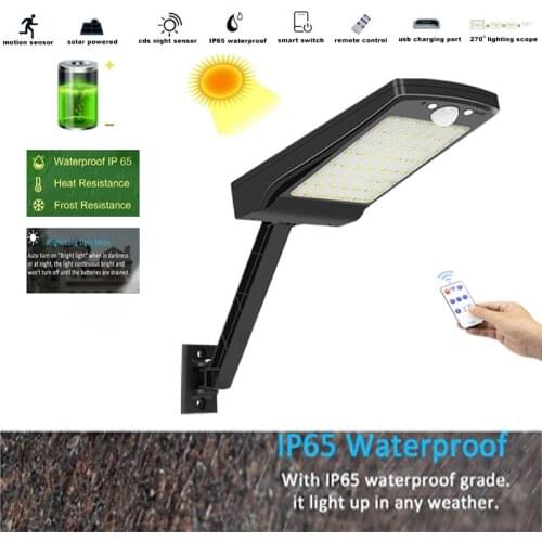 LED-Solar-Garden-Lamps Street-Wall-Lights Outdoor remote control Motion-Sensor Waterroof Newest