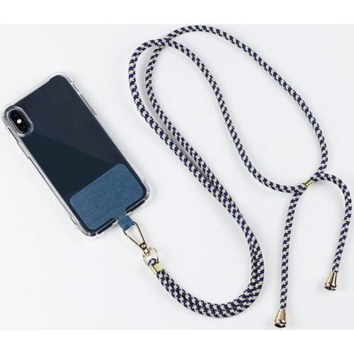 Universal Crossbody Patch Phone Lanyards Mobile Phone Strap Lanyard Nylon Soft Rope Cell Phone Hanging Cord with curing clothrd