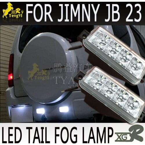 XGR led tail fog light reflector rear garnish lamp for jimny JB23 white color
