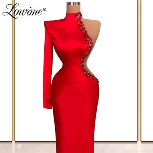 Lowime Plus Size Evening Dresses Beaded Party Dress Celebrity Dresses Vestidos De Fiesta 2021 Custom Turkish Dubai Evening Wear