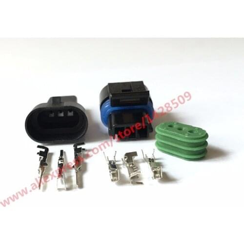 20 Sets 12162280 Female Male 3 Pin Map Sensor ND-12129946-B Connector 577 Camshaft Sensor Connector For Buick Reatta 88 89 90 91