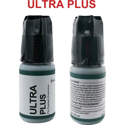 1pc 5ml Korea ULTRA PLUS Eyelash Extension Glue Strong Adhesive Drying Long Lasting Lashes Adhesive Low Smell Original Shop