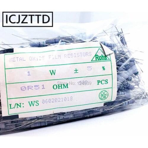 1W 5% Carbon Film Fixed Resistors 5% 1w 0.1R 0.12R 0.15R 0.18R 0.2R 0.22R 0.24R 0.27R 0.3R 0.33R 0.36R 0.39R 0.43R 0.47R 0.51R
