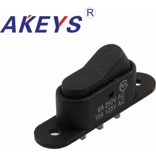 10PCS KCD-024 3pins Ship - type switch rocker switch with ears for Rice cooker