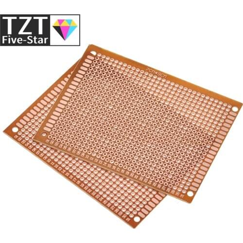 10pcs 7x9 7*9cm Single Side Prototype PCB Breadboard Universal Board Experimental Bakelite Copper Plate Circuirt Board Yellow