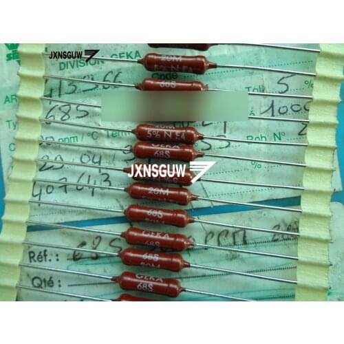 10PCS NEW Original VISHAY sfernice 5% 3W20M 4x22MM Advanced resistance 3W 20M Ceramic resistance 20M 3W 20000K