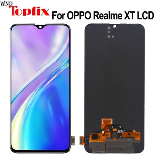 100% Tested For OPPO realme XT EMX1991 LCD Display Touch Screen Assembly Replacement For phone 6.4" Realme XT LCD RMX1921