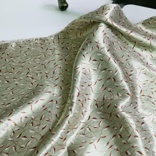 100cm*148cm Floral Clothing Fabric Sewing Quilting Craft Satin Fabric Pajama Shirt Material