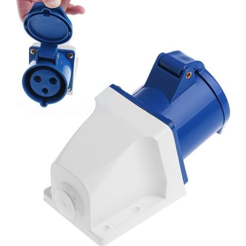 32 Amp 3pin Industrial Socket 220V-250Volt Weatherproof IP44 Waterproof 2P+E 32A