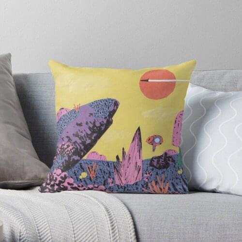 Alien Planet Throw Pillow Cushion Cover Polyester throw pillows case on sofa home living room car seat decor 45x45cm