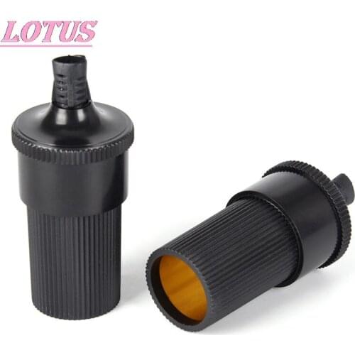 DIY Extension Female Cigarette Lighter Cord Inline Socket Connector Conversion Plug Car Accessory 12V 24V 5 Pcs/lot