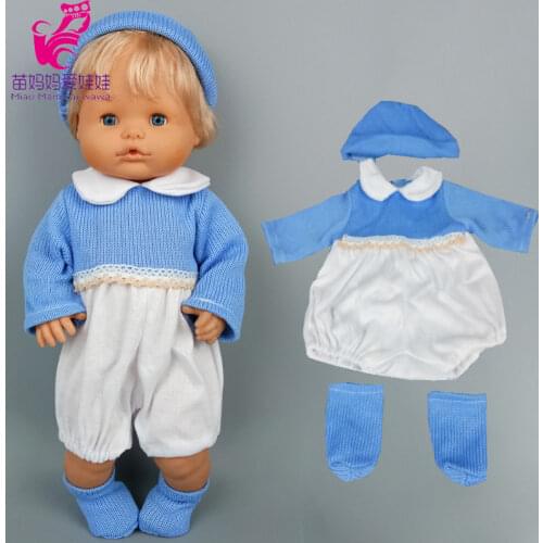 40 cm Nenuco Doll boy clothes Fit 38 cm Ropa Y Su Hermanita 16 inch reborn Baby Doll outfit
